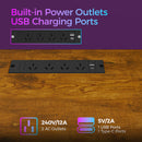 Advwin L Shaped Gaming Desk with Monitor Stand