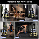 Advwin 6-Tier Heavy-Duty A-Frame Dumbbell Rack