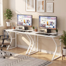 Advwin 120cm Computer Desk with 2 Cable Holes