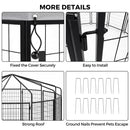 Advwin Heavy Duty Outdoor Dog Kennel with Roof