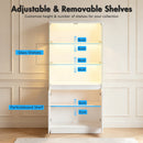 Advwin LED Glass Display Cabinet w/ Motion Sensor