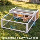 Advwin Wooden Rabbit Hutch Bunny Cage