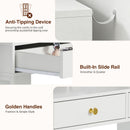 Advwin LED Extendable Dressing Table with 8 Drawers