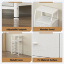 Advwin Bedside Table with 4 Drawers and Charging Station