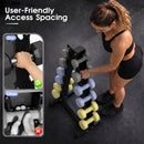 Advwin 6-Tier Heavy-Duty A-Frame Dumbbell Rack