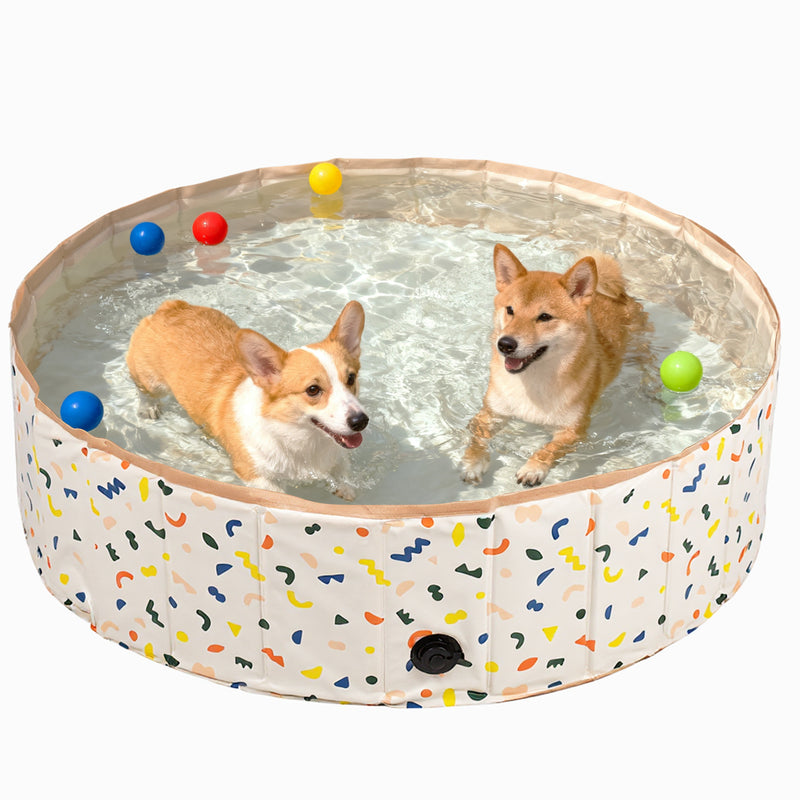 Advwin Foldable Dog Swimming Pool 120cm for Pets