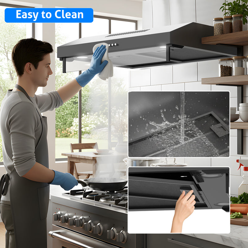 Advwin 60cm Range Hood Compact Wall Mount Design