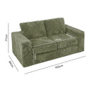 Advwin 162cm Loveseat Floor Sofa Corduroy Boneless Couch