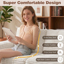 Advwin 162cm Loveseat Floor Sofa Corduroy Boneless Couch