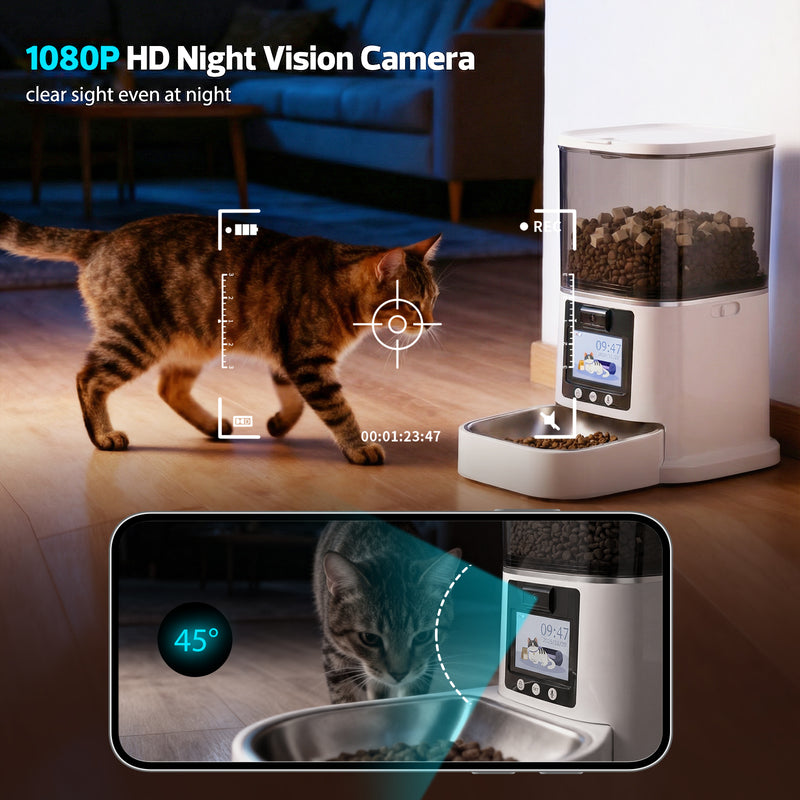 Advwin Smart Pet Feeder 5L w/ HD Camera & 2-Way Audio
