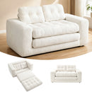 Advwin Folding Sofa Bed  Fold Out Corduroy Sleeper Couch