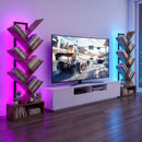 Advwin 6-Tier Tree Bookshelf with LED Lights