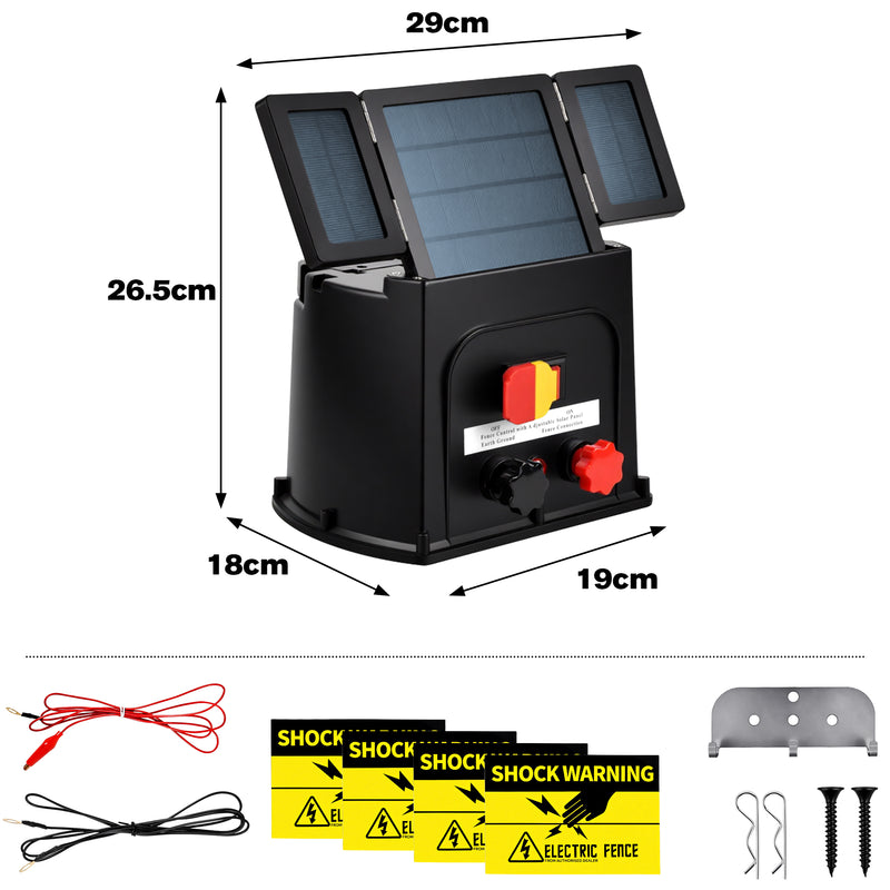 Advwin Solar Fence Energizer 3km for Livestock & Garden