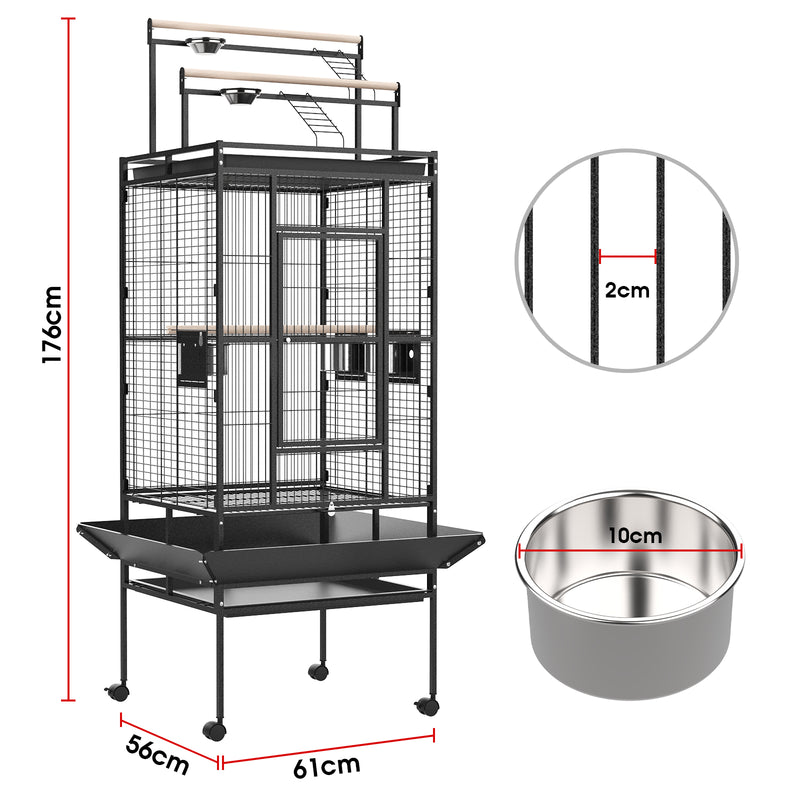 Advwin 176cm Large Bird Cage Parrot Aviary