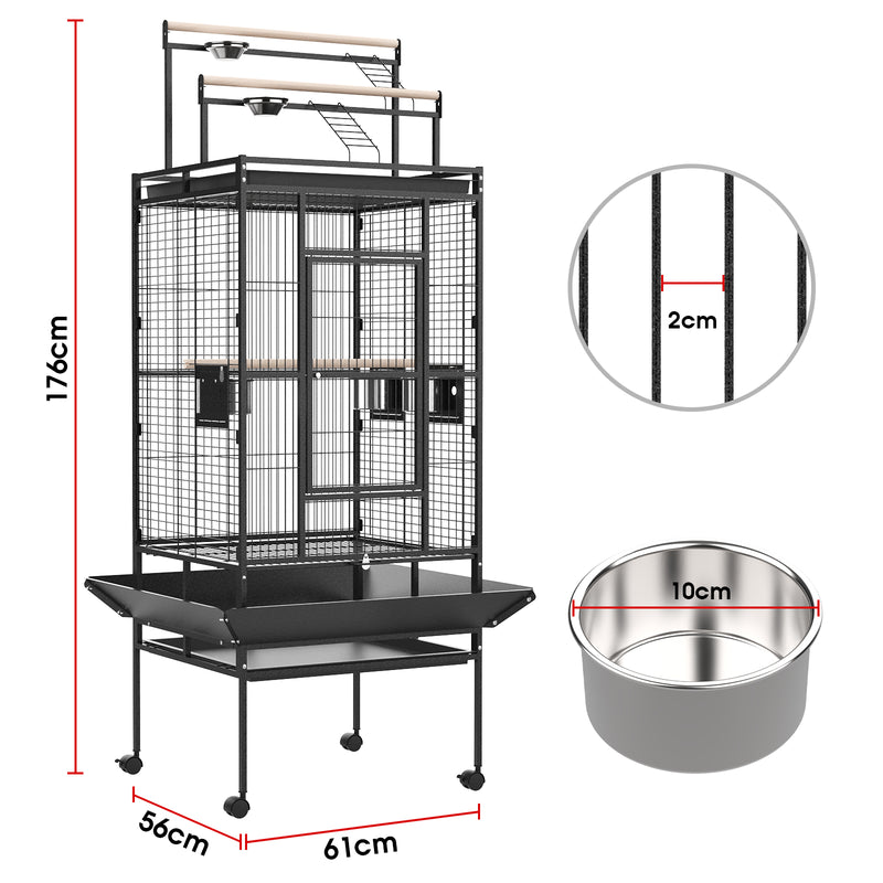 Advwin 176cm Large Bird Cage Parrot Aviary