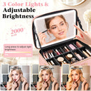 Advwin 15" Portable Makeup Case with LED Light Mirror