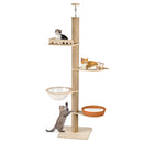 Advwin 5-Level Adjustable Cat Tree Tower 255–280cm