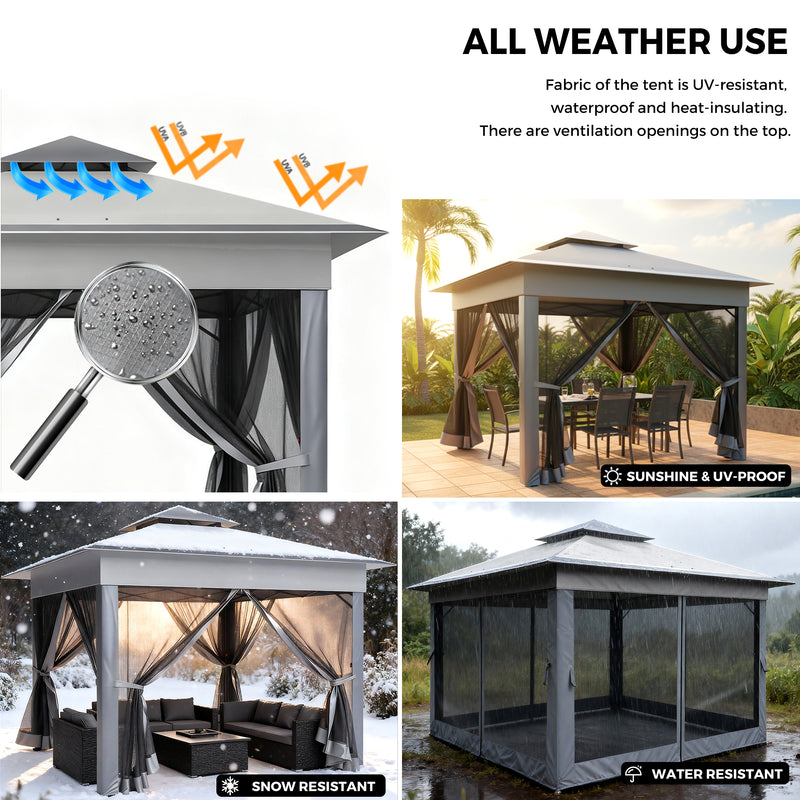 Advwin Pop-up Folding 3.3 * 3.3m Gazebo Marquee