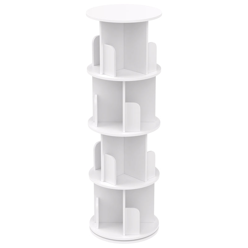 Advwin 4-Tier Rotating 360° Bookshelf Organizer