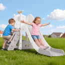 Advwin 6-in-1 L-Shaped Toddler Slide Playset