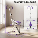 Advwin Foldable Squat Machine with Handles & Bands
