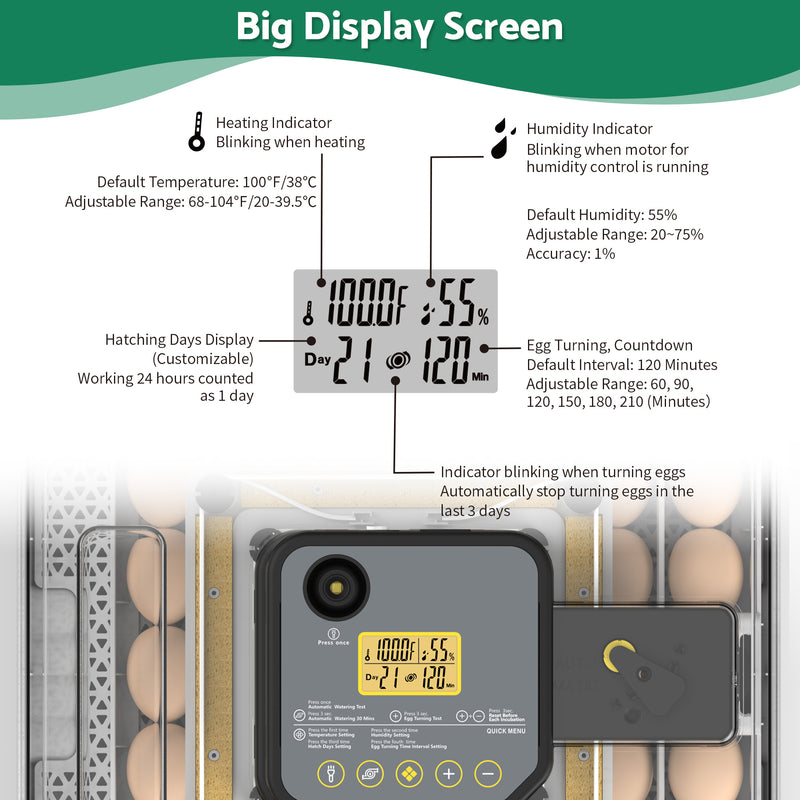 Advwin 48 Egg Incubator for Hatching Eggs