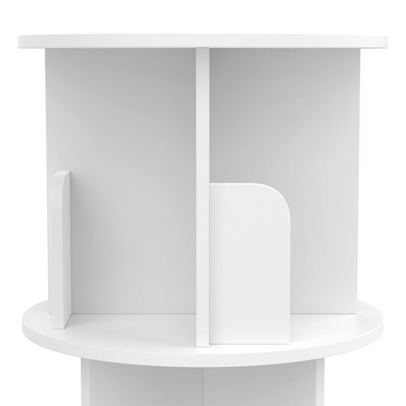 Advwin 4-Tier Rotating 360° Bookshelf Organizer