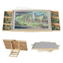 Advwin 1500PCS Wooden Puzzle Table w/ 360° Swivel & 4 Angles
