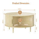 Advwin 80cm Round Coffee Table