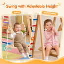 Advwin 9-in-1 Kids Wooden Climbing Frame w/ Slide & Swing
