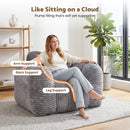 Advwin Bean Bag Chair Sofa w/ Armrests & Handle