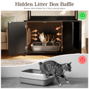 Advwin Wooden Hidden Litter Box Furniture w/ Storage Rack