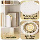 Advwin 4 Tiers Rotating Bookshelf Corner Bookcase