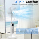 Advwin Misting Pedestal Fan with 4L Humidifier