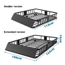 Advwin Roof Rack Basket with Cargo Net