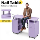 Advwin Manicure Table Nail Desk with Dust Collector