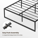 Advwin Metal Bed Frame Single Size Black