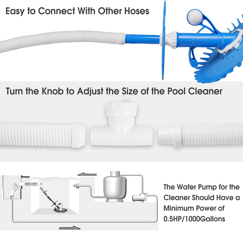 Advwin Swimming Pool Vacuum Cleaner Automatic