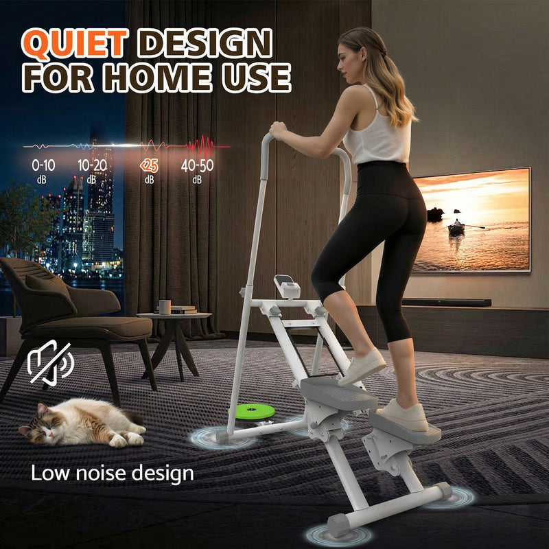 Advwin Adjustable Stair Stepper w/Twisting Waist Disc