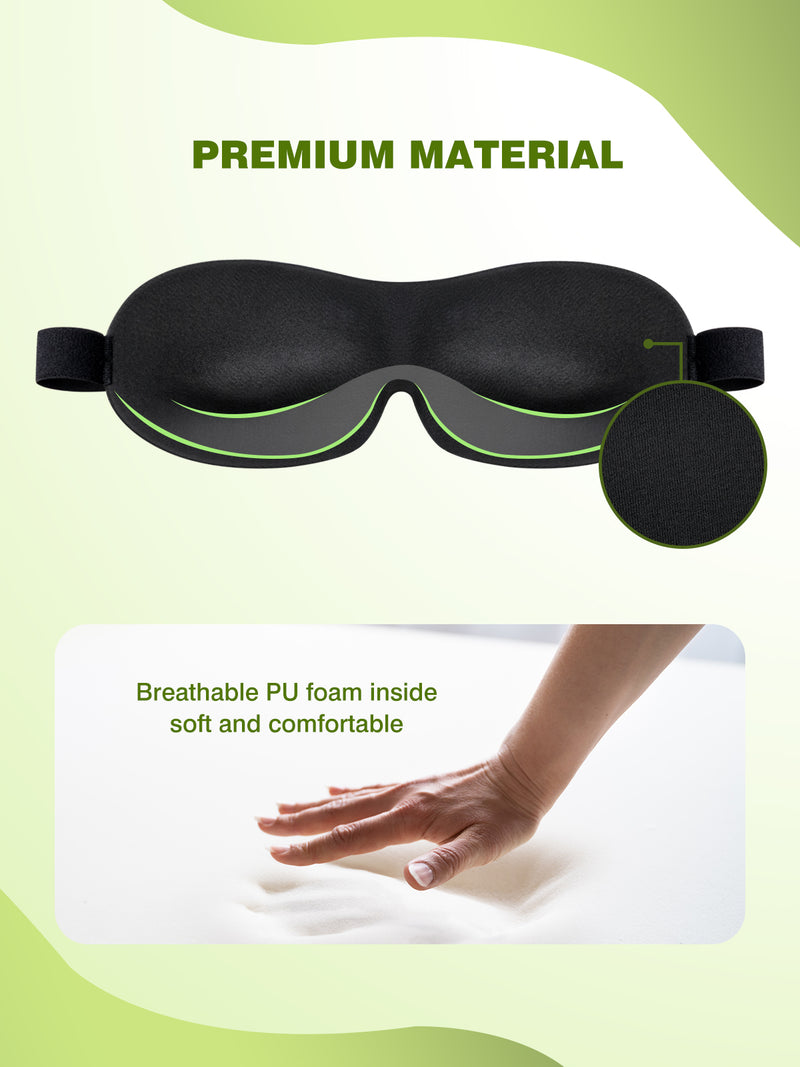 3D Adjustable Ergonomic Sleep Mask Light Blocker