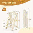 Advwin Adjustable Kids Step Stool with Safety Rail