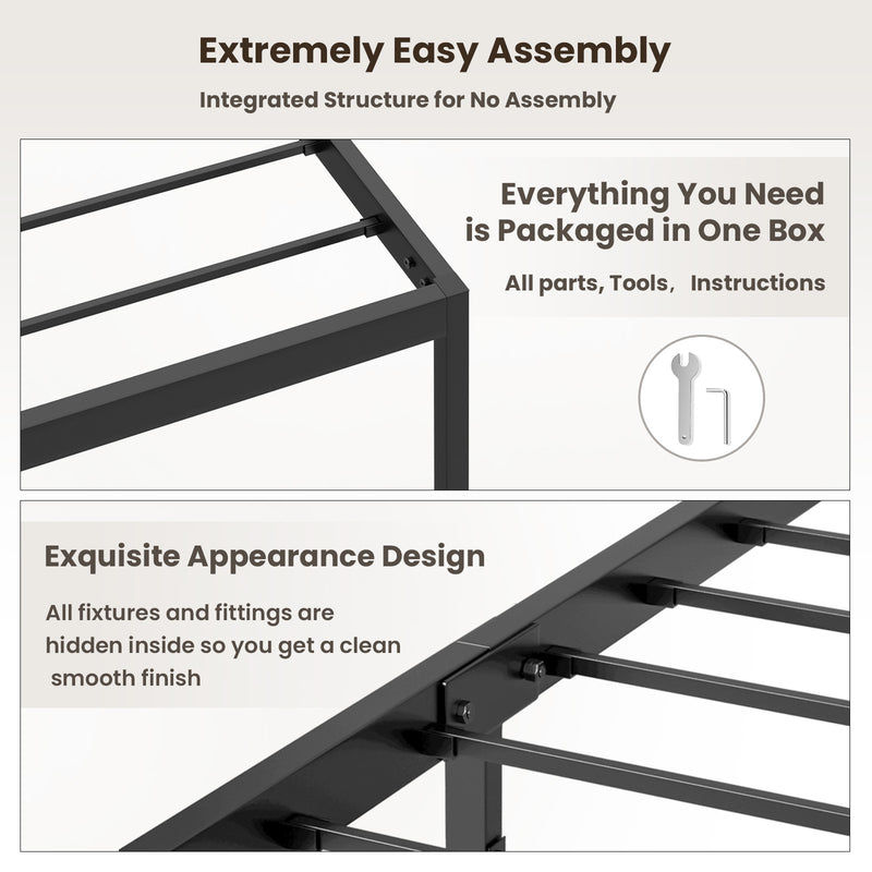 Advwin Metal Bed Frame Mattress Platform Foundation