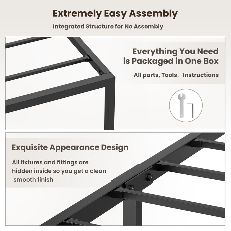 Advwin Metal Bed Frame Mattress Base