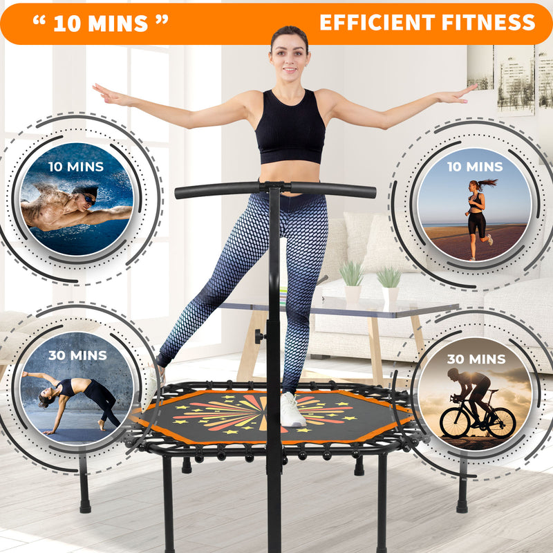 Advwin 50 Inch Mini Trampoline Fitness Trampolines