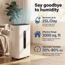 Advwin 25 L/Day Dehumidifiers Energy Saving