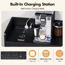 Advwin LED Wine Bar Cabinet with Charging Station