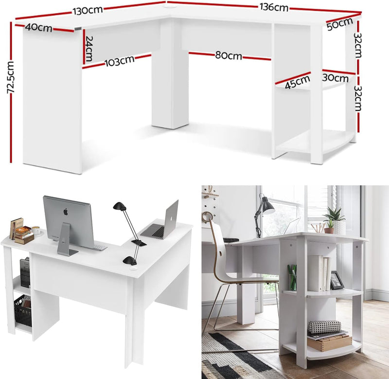 Advwin L Shaped Computer Desktops Corner Desk