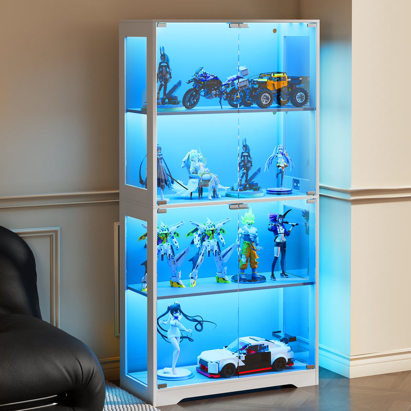 Advwin Display Advwin 4 Tier Display Cabinet Tall Storage