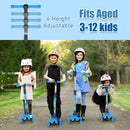 Advwin Kids Scooter Folding Kick Scooter Blue