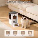 Advwin 5L Automatic Camera Pet Feeder with Laser Teaser